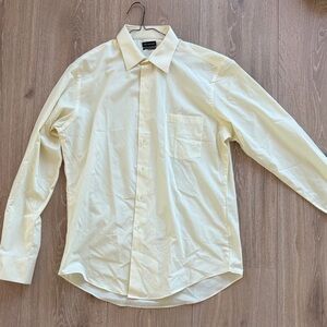 Van Heusen Yellow Dress Shirt Long Sleeve